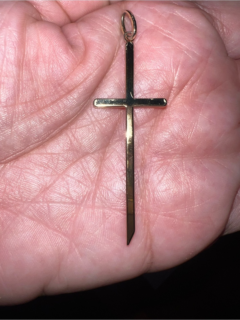 Miranda Frye Gold Plated Cross Charm Pendant - Picture 4 of 5